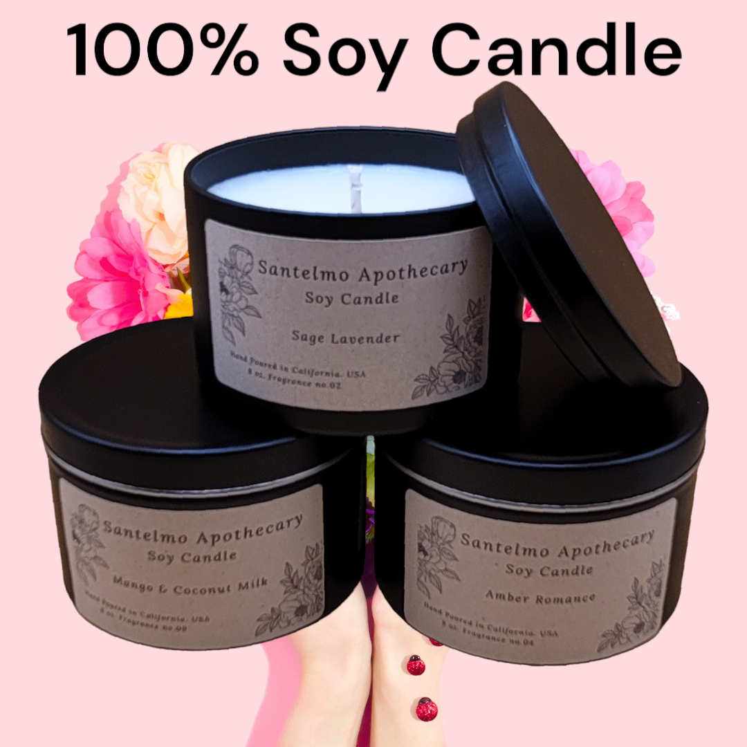 100% Soy Candles.