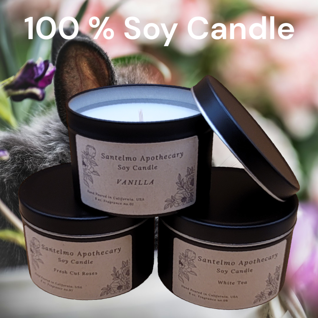 100% Soy Candles.